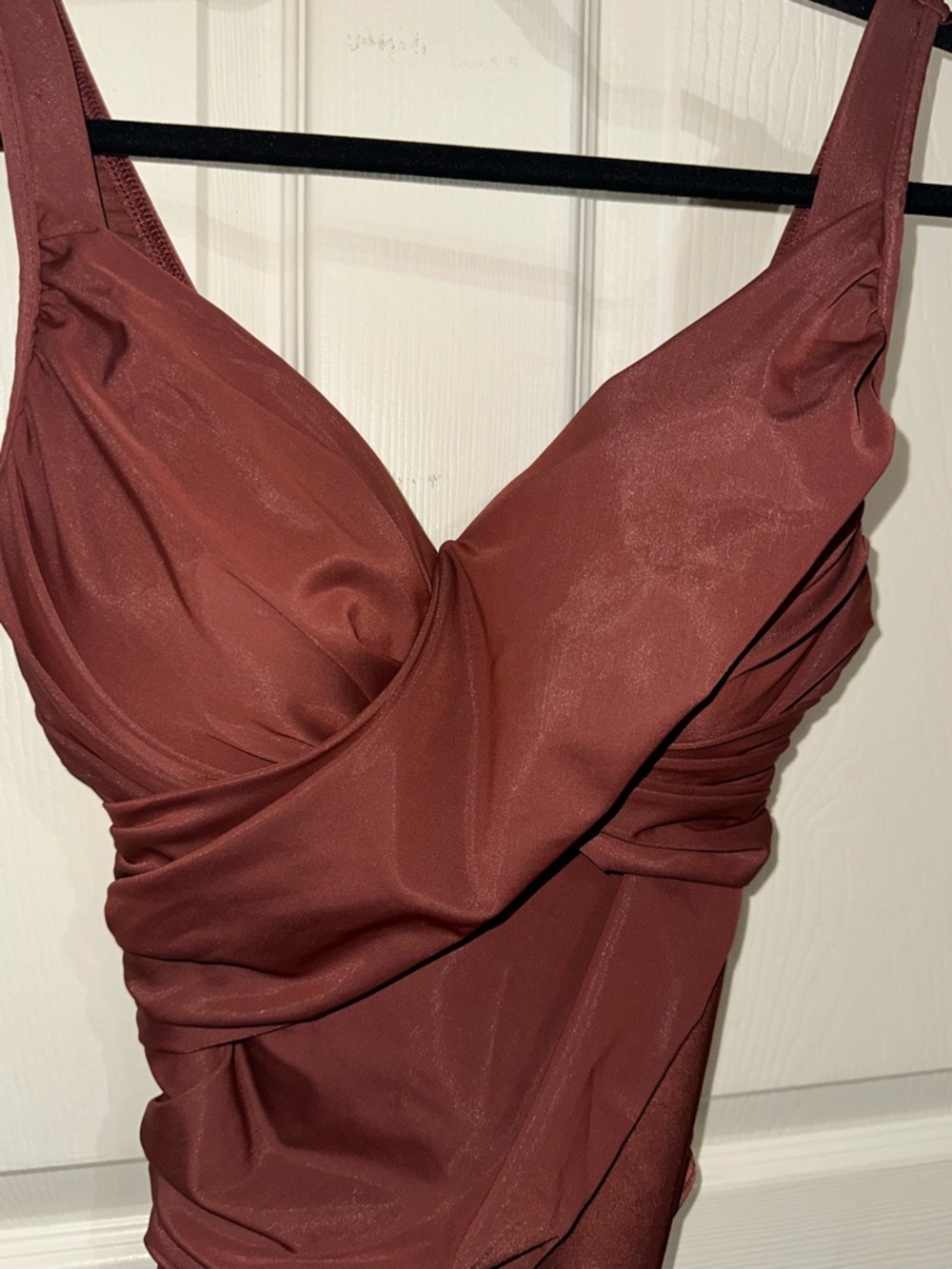 Miraclesuit One-Piece Swimsuit flattering copper Brown 10 summer beach vacation - Picture 3 of 10